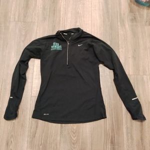 Nike Dri fit Black Hoodie Jacket Size small san Francisco Marathon 2013